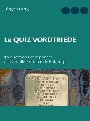 cover image of Le Quiz Vordtriede